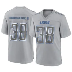 Men's Stantley Thomas-Oliver III Detroit Lions No.38 Game Atmosphere Fashion Jersey - Gray