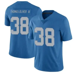 Men's Stantley Thomas-Oliver III Detroit Lions No.38 Limited Throwback Vapor Untouchable Jersey - Blue