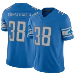 Men's Stantley Thomas-Oliver III Detroit Lions No.38 Limited Vapor F.U.S.E. Jersey - Blue