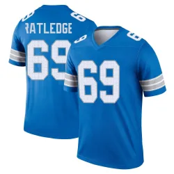 Men's Tate Ratledge Detroit Lions No.69 Legend 2nd Jersey - Blue