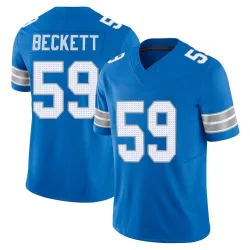 Men's Tavante Beckett Detroit Lions No.59 Limited Vapor F.U.S.E. 2nd Jersey - Blue