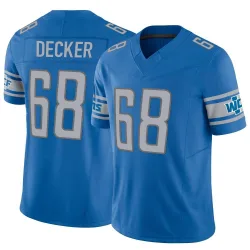 Men's Taylor Decker Detroit Lions No.68 Limited Vapor F.U.S.E. Jersey - Blue
