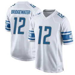 Men's Teddy Bridgewater Detroit Lions No.12 Game Jersey - White
