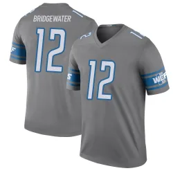 Men's Teddy Bridgewater Detroit Lions No.12 Legend Color Rush Steel Jersey