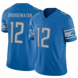 Men's Teddy Bridgewater Detroit Lions No.12 Limited Vapor F.U.S.E. Jersey - Blue