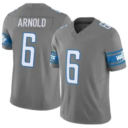 Men's Terrion Arnold Detroit Lions No.6 Limited Silver Vapor F.U.S.E. Jersey
