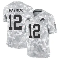 Men's Tim Patrick Detroit Lions No.12 Limited 2024 Salute to Service Jersey - Arctic Camo