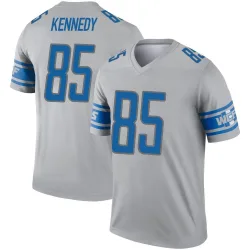 Men's Tom Kennedy Detroit Lions No.85 Legend Inverted Jersey - Gray
