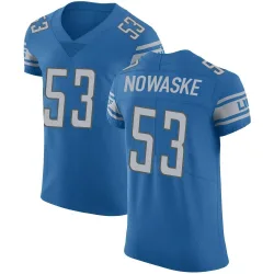 Men's Trevor Nowaske Detroit Lions No.53 Elite Team Color Vapor Untouchable Jersey - Blue