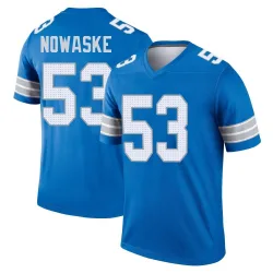 Men's Trevor Nowaske Detroit Lions No.53 Legend 2nd Jersey - Blue