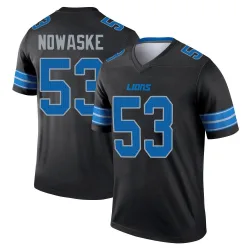 Men's Trevor Nowaske Detroit Lions No.53 Legend Jersey - Black