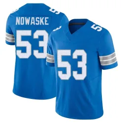 Men's Trevor Nowaske Detroit Lions No.53 Limited Vapor F.U.S.E. 2nd Jersey - Blue