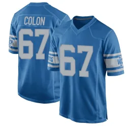 Men's Trystan Colon Detroit Lions No.67 Game Throwback Vapor Untouchable Jersey - Blue
