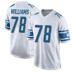 Men's Tyleik Williams Detroit Lions No.78 Game Jersey - White
