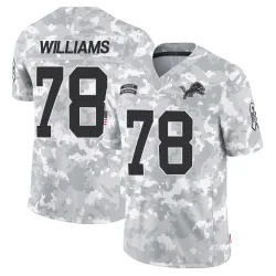 Men's Tyleik Williams Detroit Lions No.78 Limited 2024 Salute to Service Jersey - Arctic Camo
