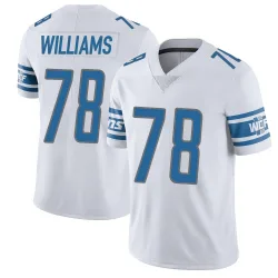 Men's Tyleik Williams Detroit Lions No.78 Limited Vapor Untouchable Jersey - White