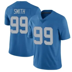 Men's Za'Darius Smith Detroit Lions No.99 Limited Throwback Vapor Untouchable Jersey - Blue