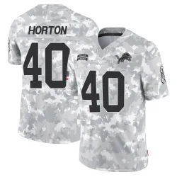 Men's Zach Horton Detroit Lions No.40 Limited 2024 Salute to Service Jersey - Arctic Camo