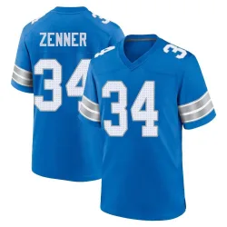 Men's Zach Zenner Detroit Lions No.34 Game 2nd Jersey - Blue