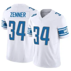 Men's Zach Zenner Detroit Lions No.34 Limited Vapor F.U.S.E. Jersey - White