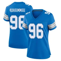 Women's Al-Quadin Muhammad Detroit Lions No.96 Game 2nd Jersey - Blue