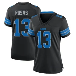 Women's Aldrick Rosas Detroit Lions No.13 Game Alternate 2nd Jersey - Black