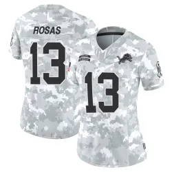 Women's Aldrick Rosas Detroit Lions No.13 Limited 2024 Salute to Service Jersey - Arctic Camo