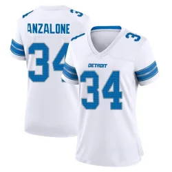 Women's Alex Anzalone Detroit Lions No.34 Game 2nd Jersey - White
