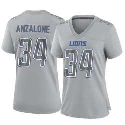 Women's Alex Anzalone Detroit Lions No.34 Game Atmosphere Fashion Jersey - Gray
