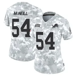 Women's Alim McNeill Detroit Lions No.54 Limited 2024 Salute to Service Jersey - Arctic Camo