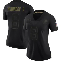 Women's Allen Robinson Detroit Lions No.8 Limited 2020 Salute To Service Jersey - Black