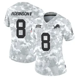 Women's Allen Robinson Detroit Lions No.8 Limited 2024 Salute to Service Jersey - Arctic Camo