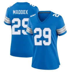 Women's Avonte Maddox Detroit Lions No.29 Game 2nd Jersey - Blue