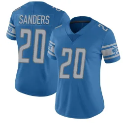 Women's Barry Sanders Detroit Lions No.20 Limited Team Color Vapor Untouchable Jersey - Blue