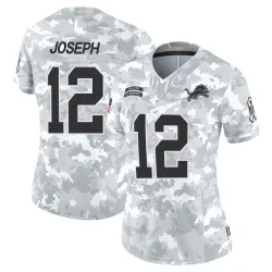 Women's Brandon Joseph Detroit Lions No.12 Limited 2024 Salute to Service Jersey - Arctic Camo