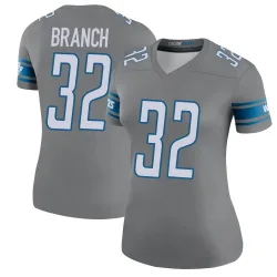 Women's Brian Branch Detroit Lions No.32 Legend Color Rush Steel Jersey