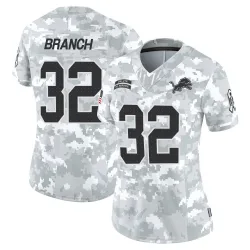 Women's Brian Branch Detroit Lions No.32 Limited 2024 Salute to Service Jersey - Arctic Camo