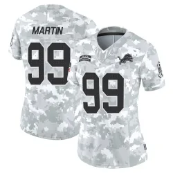 Women's Brodric Martin Detroit Lions No.99 Limited 2024 Salute to Service Jersey - Arctic Camo