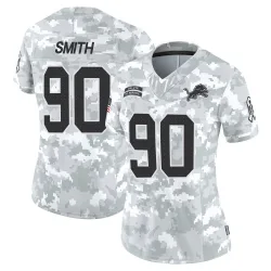 Women's Chris Smith Detroit Lions No.90 Limited 2024 Salute to Service Jersey - Arctic Camo