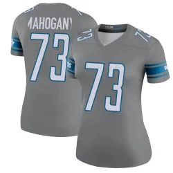 Women's Christian Mahogany Detroit Lions No.73 Legend Color Rush Steel Jersey