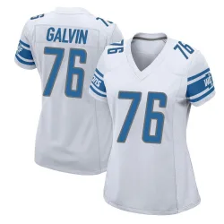 Women's Connor Galvin Detroit Lions No.76 Game Jersey - White