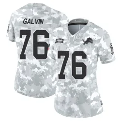 Women's Connor Galvin Detroit Lions No.76 Limited 2024 Salute to Service Jersey - Arctic Camo