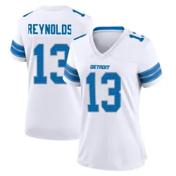 Women's Craig Reynolds Detroit Lions No.13 Game 2nd Jersey - White