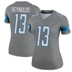 Women's Craig Reynolds Detroit Lions No.13 Legend Color Rush Steel Jersey
