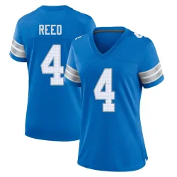 Women's D.J. Reed Detroit Lions No.4 Game 2nd Jersey - Blue