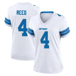 Women's D.J. Reed Detroit Lions No.4 Game 2nd Jersey - White