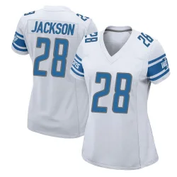 Women's Dan Jackson Detroit Lions No.28 Game Jersey - White