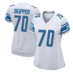 Women's Dan Skipper Detroit Lions No.70 Game Jersey - White