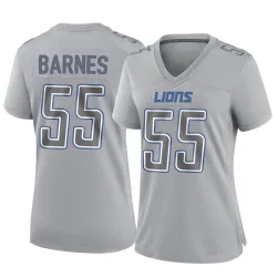 Women's Derrick Barnes Detroit Lions No.55 Game Atmosphere Fashion Jersey - Gray