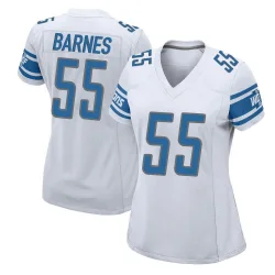 Women's Derrick Barnes Detroit Lions No.55 Game Jersey - White